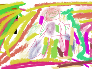 Das Kind im Farbensturm